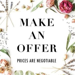 All offers are welcome 🙂